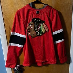 Mens Chicago Blackhawks Jersey hoodie.